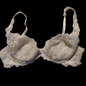Exilia Vintage Lacy Ivory Lingerie Padded Italy 36A Parisian Coquette Ballet